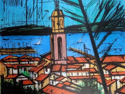 Bernard BUFFET : Saint Tropez - Lithographie originale Signée 2