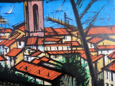 Bernard BUFFET : Saint Tropez - Lithographie originale Signée 2