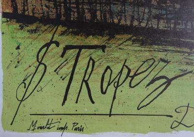 Bernard BUFFET : Saint Tropez - Lithographie originale Signée 2