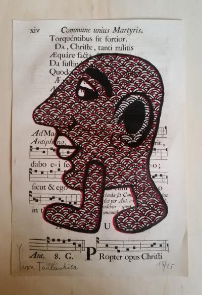 Yvon TAILLANDIER - Capitipède rouge, 2015 - Sérigraphie signée au crayon 2