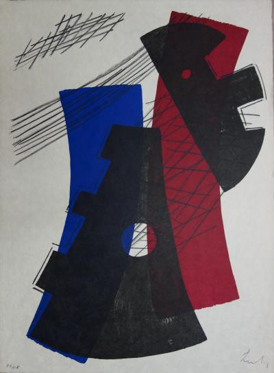 Berto LARDERA : Cristaux de Lune - Lithographie originale Signée 2