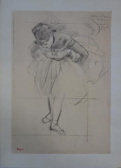 Edgar DEGAS : Ballerine répétant - Lithographie signée 2