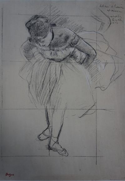 Edgar DEGAS : Ballerine répétant - Lithographie signée 2