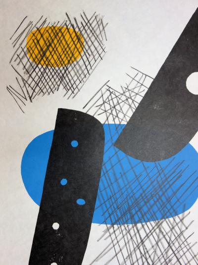 Etienne HAJDU : Bourgeon éclaté - Lithographie originale Signée 2