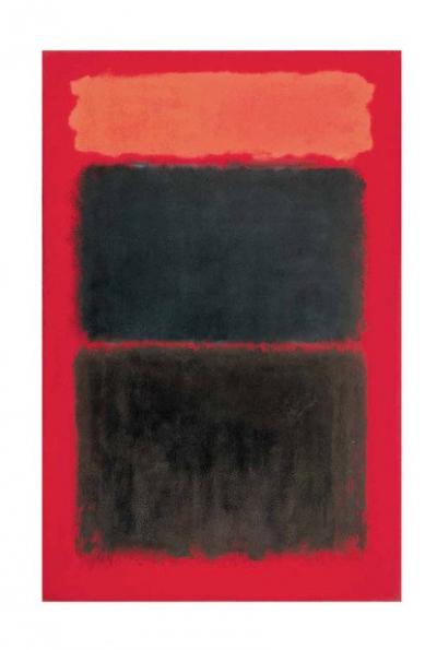 Mark ROTHKO Light red over black  Sérigraphie 2