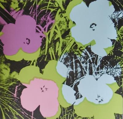 Andy Warhol After Poppy Flowers Black Screenprint Sunday B Morning Created 1964 Draw 1980 91 X 91 Cm Red Contemporary Art Plazzart