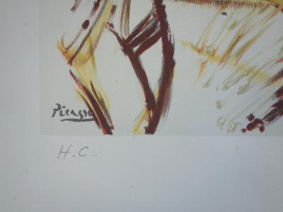 Pablo PICASSO (d’après)  Etude pour les Demoiselles d’Avignon - Lithographie signée 2