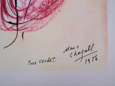 Marc CHAGALL (d’après) - Les amoureux, 1992, Lithographie 2