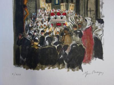 Yves BRAYER : Pâques aux Saintes Maries - Lithographie originale signée 2