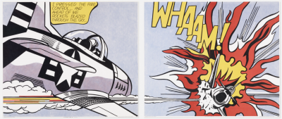 Roy Lichtenstein- Whaam !, sérigraphie 2