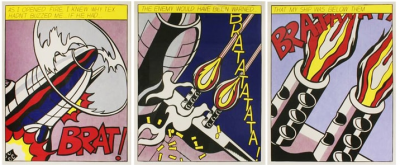 Roy LICHTENSTEIN - AS I OPERED FIRE - Triptyque - 1966 2