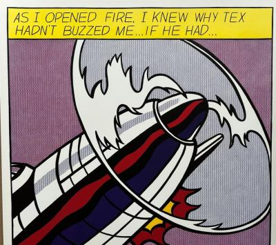 Roy LICHTENSTEIN - AS I OPERED FIRE - Triptyque - 1966 2