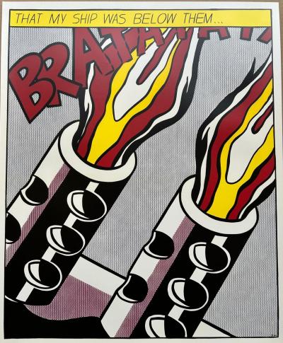 Roy LICHTENSTEIN - AS I OPENED FIRE -  Triptyque - 1966 2