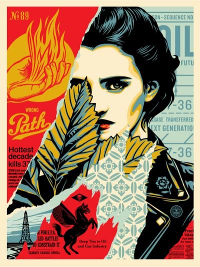 Obey Giant WRONG PATH, Sérigraphie 2