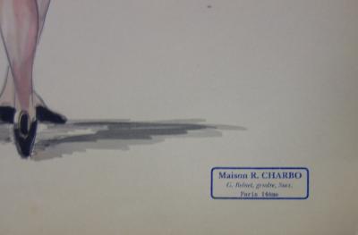 R. CHARBO - Un riche révolutionnaire, Dessin original signé 2