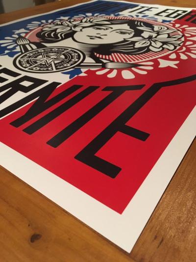Obey Giant dit, Shepard Fairey (d’après) - Liberté égalité fraternité 2