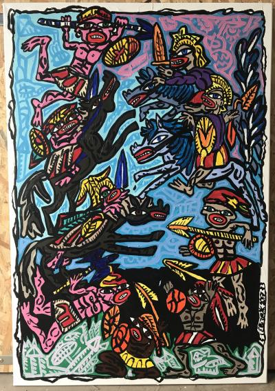 TOHME Elizabeth (1981), acrylique sur toile 2