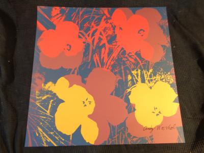 Andy Warhol Lithographie Poppy Flower Bleu Tampon Du Cmoa Signature Dans La Planche Post War Modern Art Plazzart Andy Warhol Lithographie Poppy Flower Bleu Tampon Du Cmoa Signature Dans La Planche Post War Modern Art Plazzart