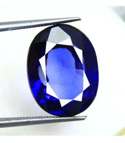 Platinum Sapphire diamond trilogy ring 2
