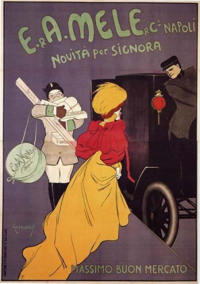 Cappiello, E&A Mele & Ci Napoli, 1907, Affiche 2