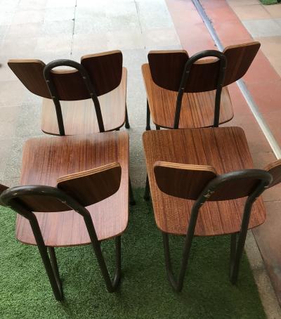 Pierre GUARICHE - Prefacto, 1951 - édition Airborne - Lot de 4 chaises 2