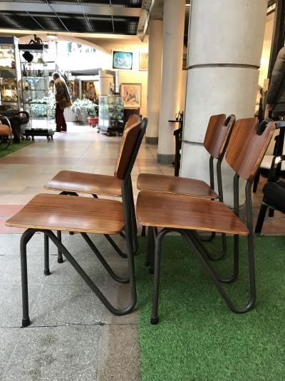 Pierre GUARICHE - Prefacto, 1951 - édition Airborne - Lot de 4 chaises 2