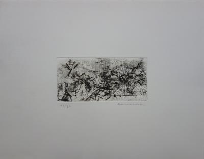 Julius BALTAZAR - Paysage abstrait, Gravure originale signée 2