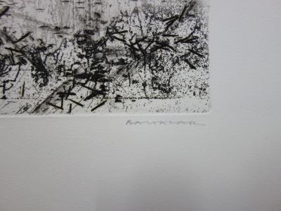 Julius BALTAZAR - Paysage abstrait, Gravure originale signée 2