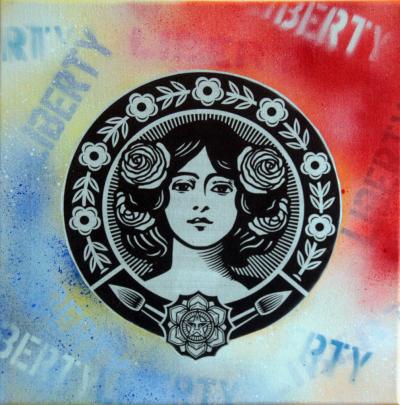 PyB LIBERTY marianne obey pop art 2