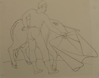 Pierre-Yves TREMOIS : Le brave toréador, 1959 - Dessin original 2