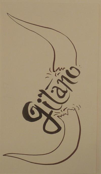 Pierre-Yves TREMOIS : Trois études de calligraphie - Dessin original, 1959 2