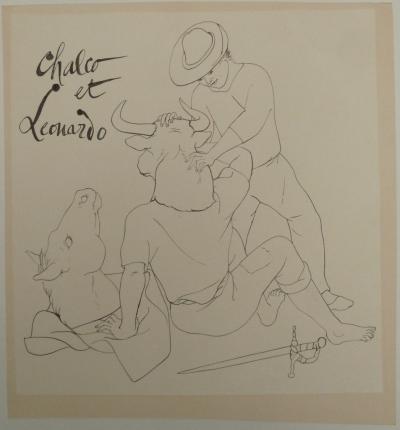 Pierre-Yves TREMOIS : Chalco et Leonardo - Dessin original, 1959 2