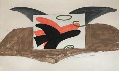 Georges BRAQUE (d’après), Les oiseaux, 1963 - Affiche lithographique 2