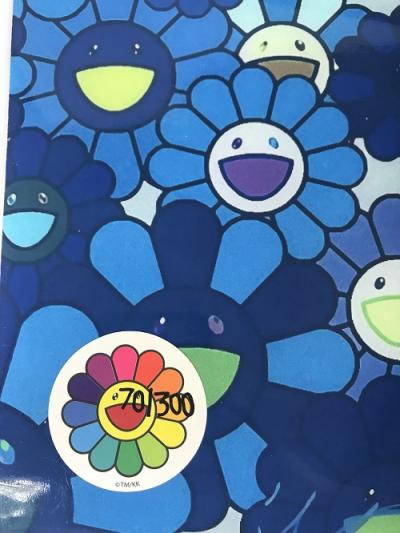 Takashi MURAKAMI (1962) D après - Blue Flower, print offset numéroté 2