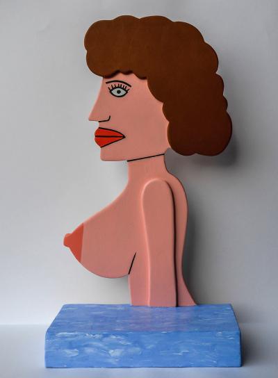 Dominique LEMOINE (1966) - Boubs 2017, Sculpture en bois 2