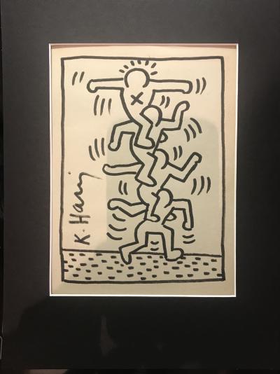 Keith HARING (1958-1990) - Dessin au feutre avec certificat 2