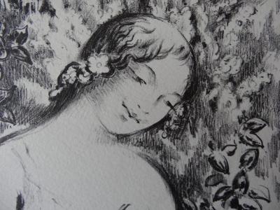 René PIOT : Belle des champs - Lithographie originale, 1930 2