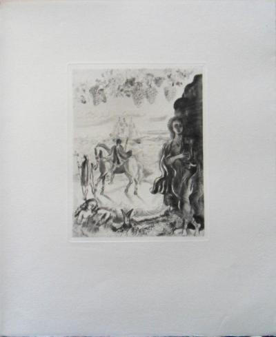 Hermine DAVID : El Desdichado - Gravure originale, 1942 2