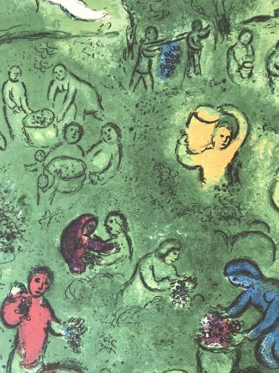 Lithographie de Marc Chagall - Cycle Daphné et Chloé 2