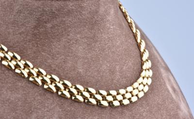 Collier 18 ct (750/1000) Type Maille Grain de Riz 2