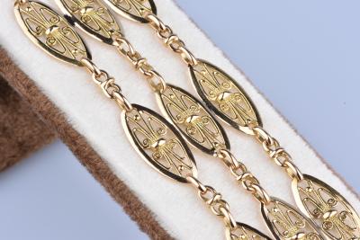 Bracelet in 18ct Yellow Gold (750/1000) in triple filigree mesh 2