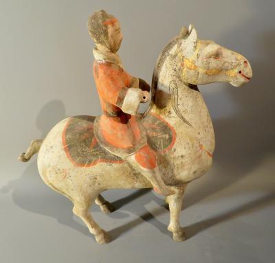Cavalier et son cheval, dynastie HAN avec TL test 2