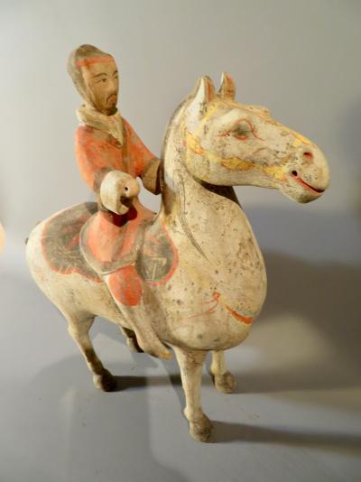 Cavalier et son cheval, dynastie HAN avec TL test 2