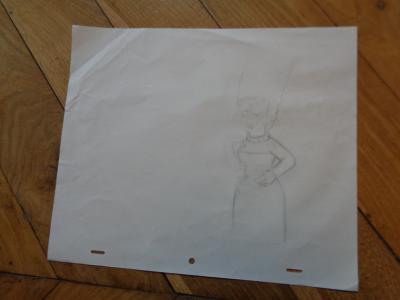 Dessin original de production des Simpsons - Marge Simpson 2