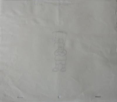 Dessin original de production de des Simpsons - Bart Simpson 2