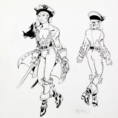 Félix MEYNET - Le Pirate, 2005 - Dessin original 2