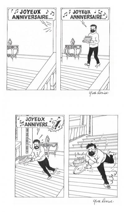Yves RODIER - Haddock - Planche signée 2