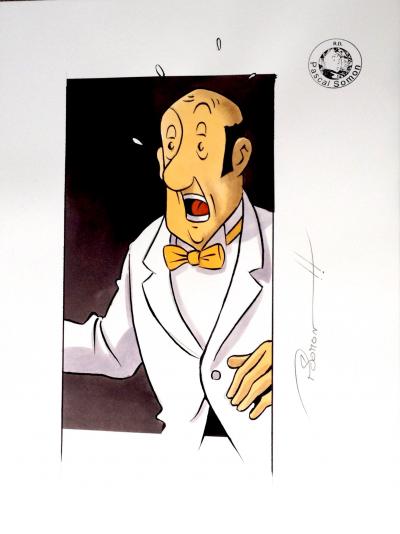 SOMON - Illustration originale Tintin Nestor 2