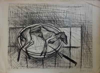 Bernard BUFFET : Le lapin écorché - Gravure originale Signée 2