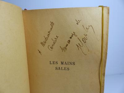Jean-Paul Sartre. Les mains sales. Gallimard. 1950. Dédicacé. 2